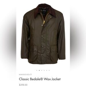 Barbour Bedale Olive Wax Jacket + Hood and Polar Quilt Vest/Waistcoat Liner